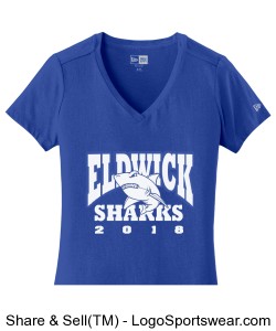 Ladies - V Neck Tee Design Zoom